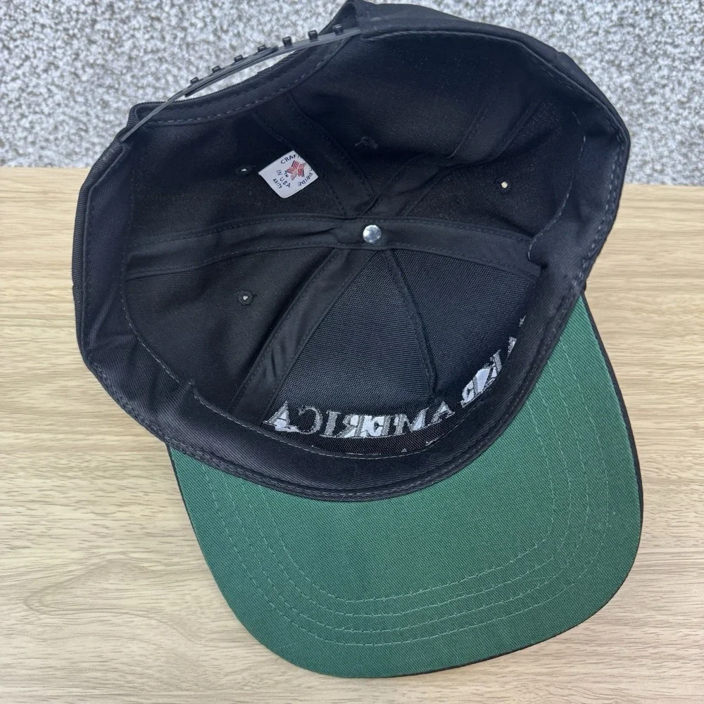 Make‎ America Great Again Hat Cap Snap Back Never Surrender Dark MAGA Black USA